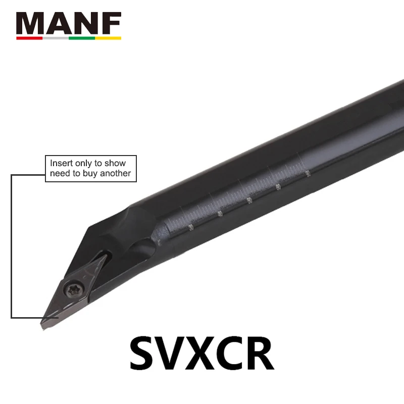 Manf torno ferramentas 12mm S10K-SVXCR11 torno cnc buraco de gerencio ferramentas de separação inserções tipo de parafuso chato interno ferramentas