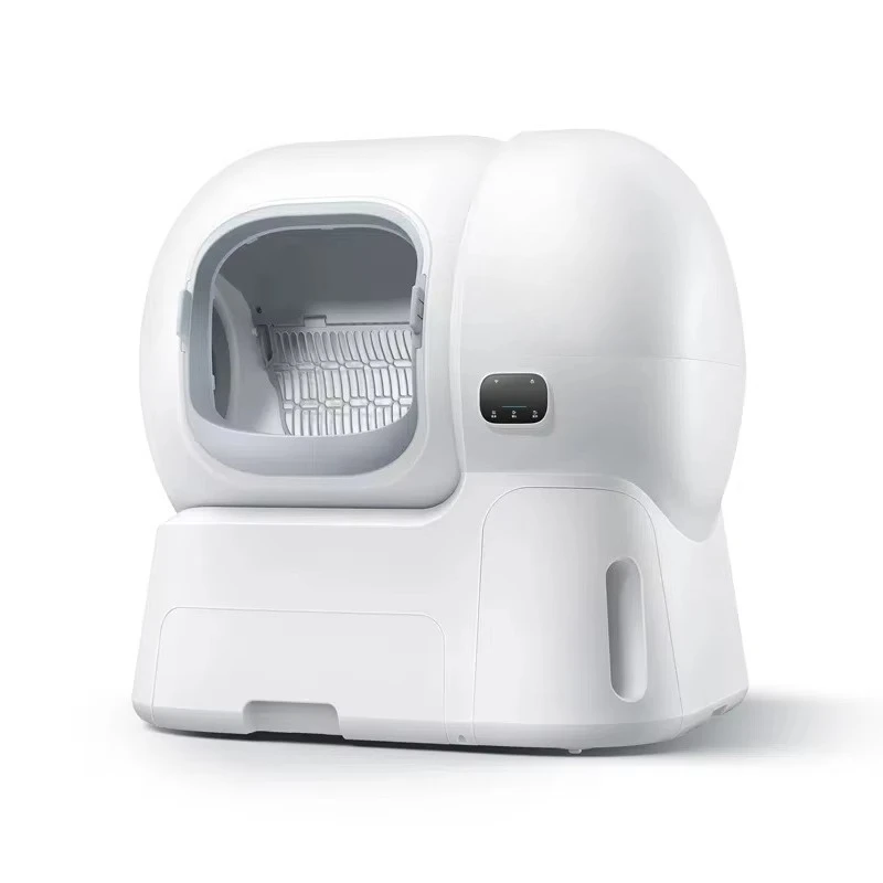 

Smart Pet Litter Box Easy Clean Robot Cat Litter Box with App Remote Control Infrared Sensor