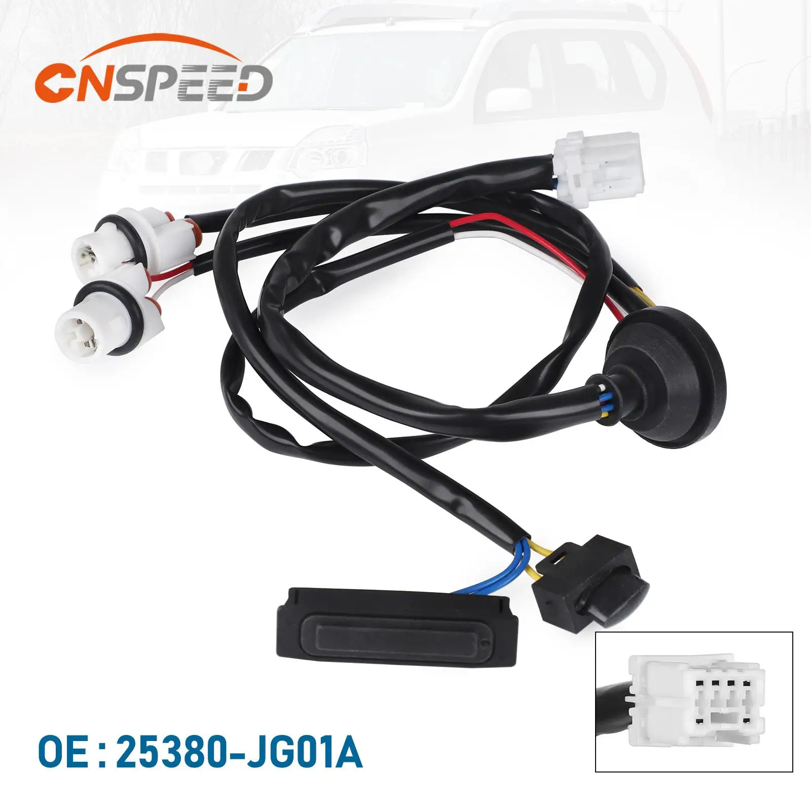 

CNSPEED Кнопка открытия крышки багажника, кнопка открытия багажника, внешняя часть багажника, совместимая для Nissan X-trail T31 2008-2014 OEM25380-JG01A