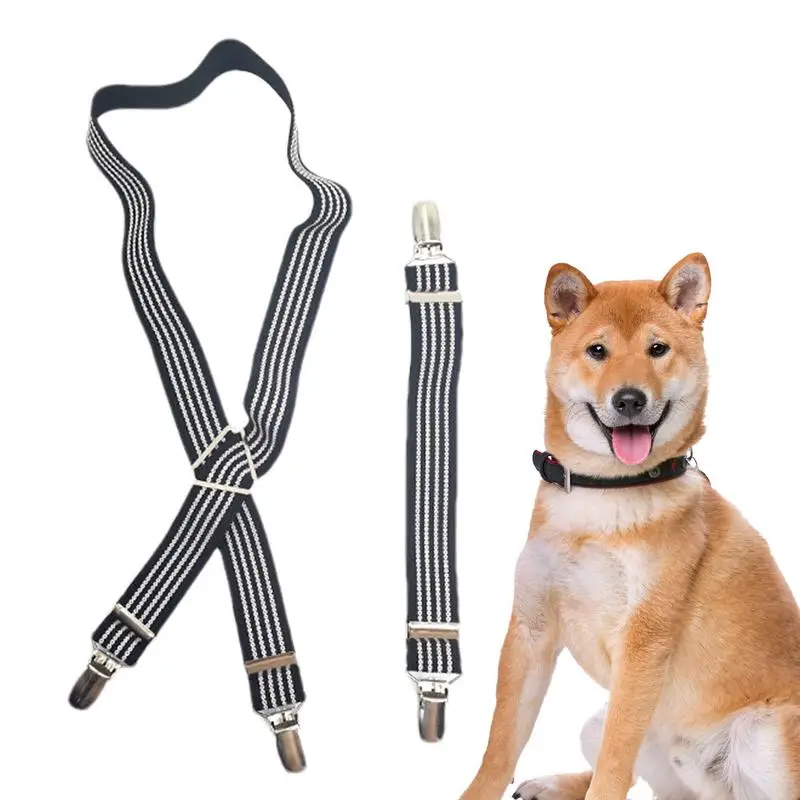 Dog Diaper Suspenders 2pcs Adjustable Pet Nappy Antislip Suspenders Diaper Fixing Tool Diaper Keeper Dog Nappy Strap For Dog