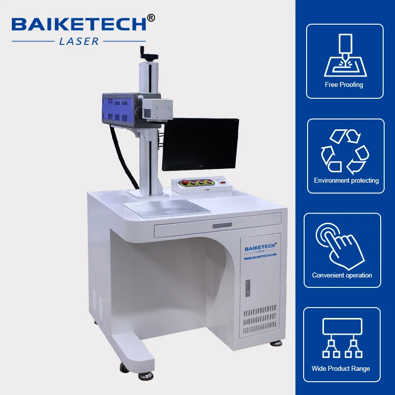 TH-50Pro 50W High Quality CO2 Laser Marking Marker Machine for Leather Paper Plastic Glass Ceramic Acrylic Laser Engraving