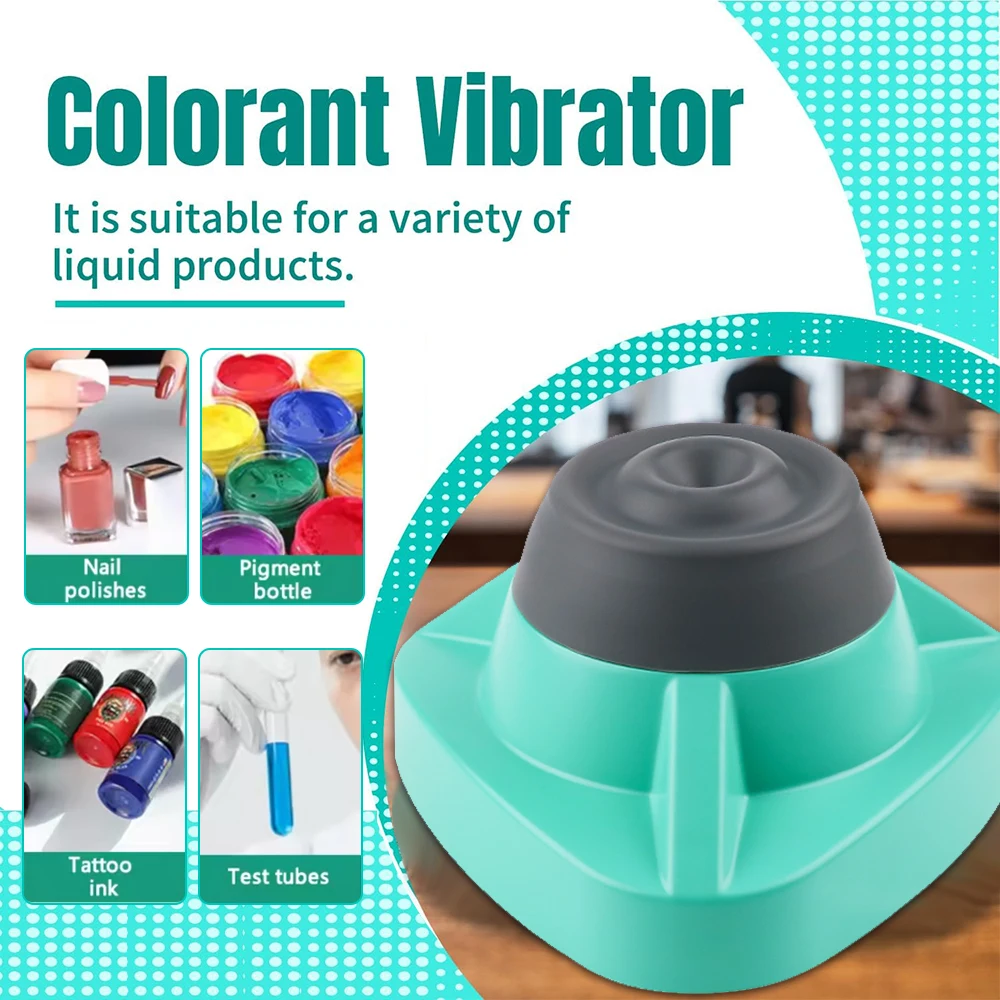 Tattoo Ink Mixer Mini Vortex Shaker Lab Mixing Nail Polish Eyelash Adhesives and Acrylic Paints Mixing