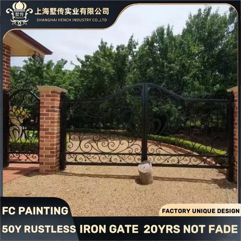 Wrought Iron Driveway Gate Design For Sale
