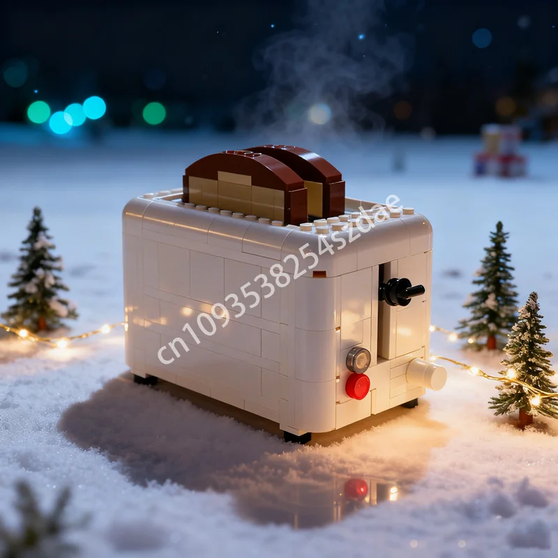 

289 шт. MOC рабочий тостер, создатель модели, строительные блоки, строительные игрушки «сделай сам», креативная идея, кирпич, рождественские подарки на день рождения