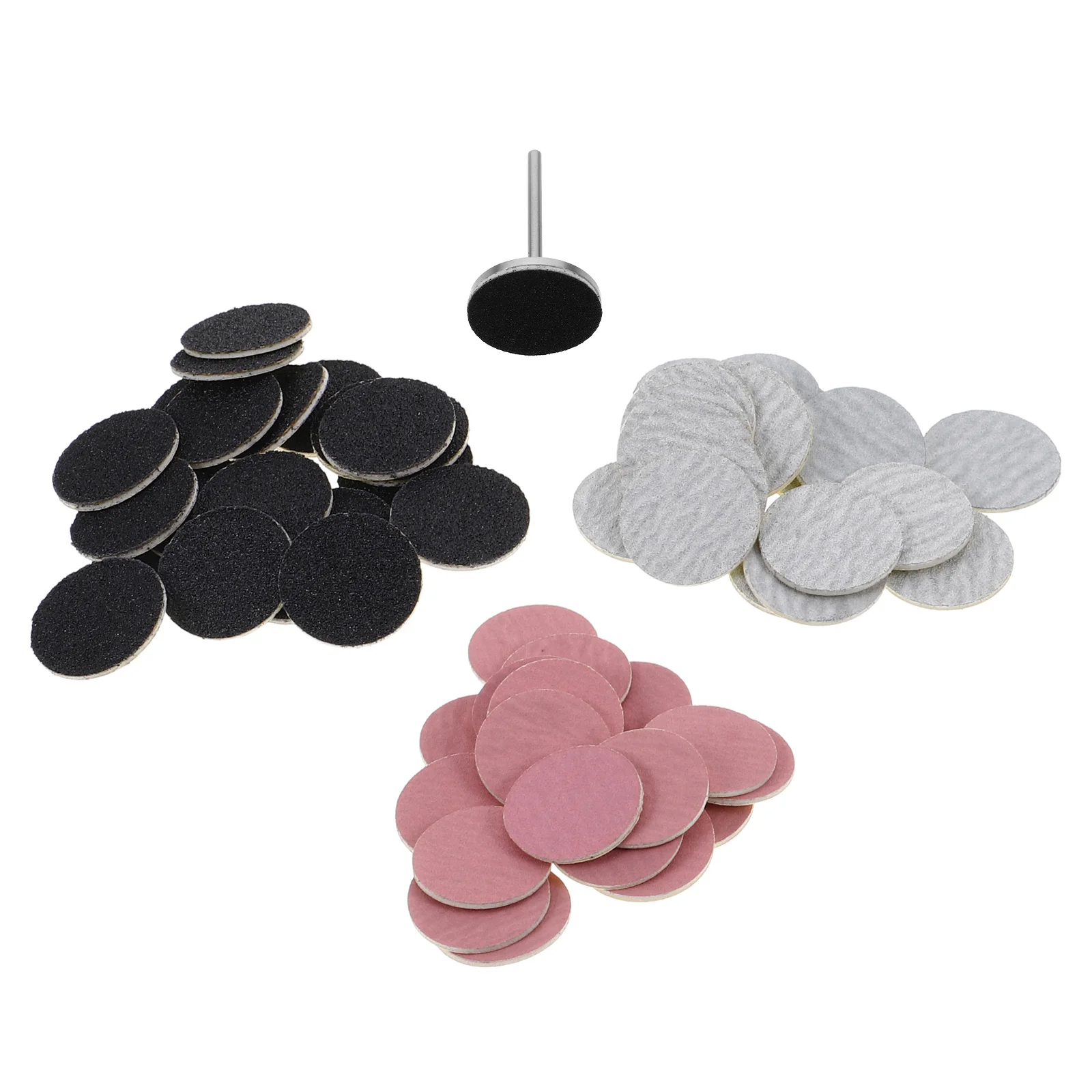 60 pezzi set di dischi abrasivi per unghie punte di carta vetrata a grana fine per trapano per unghie pedicure lucidatura rimozione calli accessori per strumenti per manicure