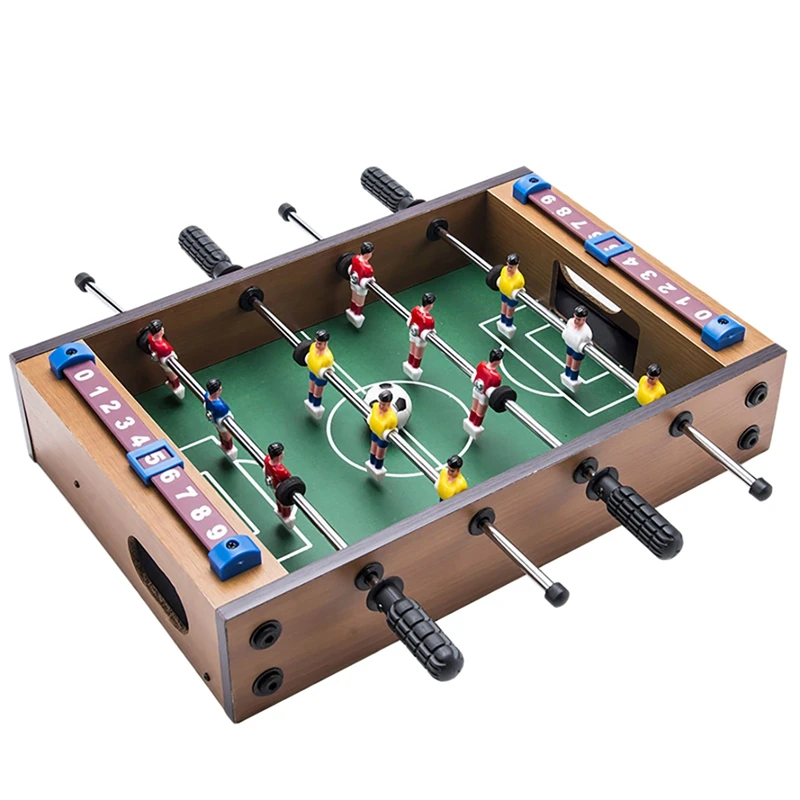 

Hot Foosball Table Wooden Soccer Game Tabletop For Kids Educational Toy Mini Indoor Table Soccer Set For Game Rooms