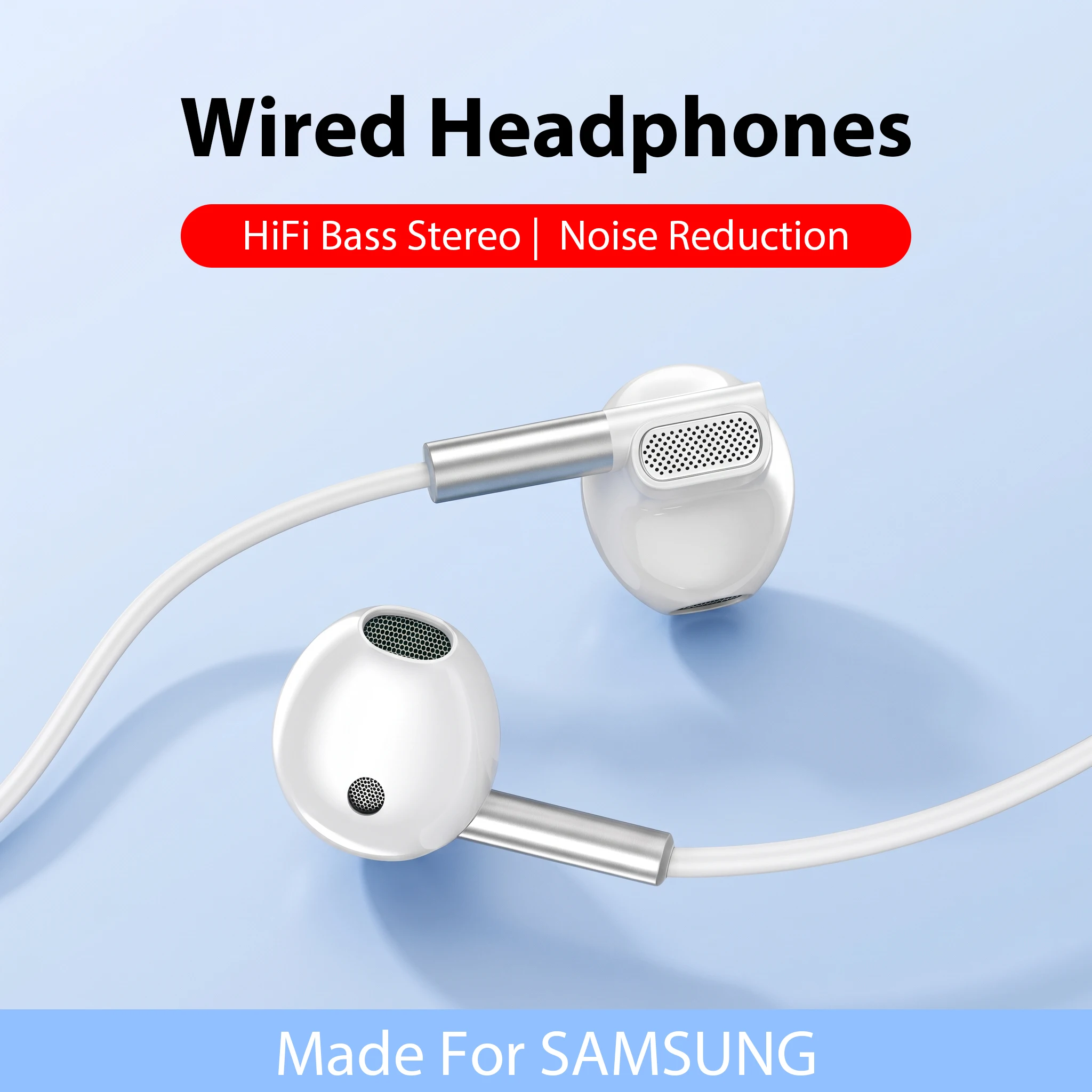 Type C Headset Stereo Music Earbud Wired Headphones With Mic For iPhone Samsung Galaxy S26 S25 S24 Ultra S20 Note 10 for huawei
