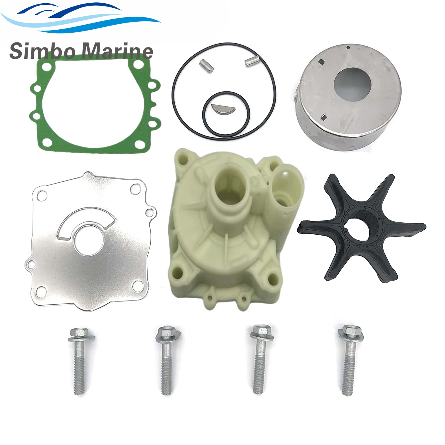 

68V-W0078 Water Pump Impeller Kit For Yamaha 4-Stroke F 75 90 115 HP Outboard Motor 68V-W0078-00 68V-W0078-01 18-3442