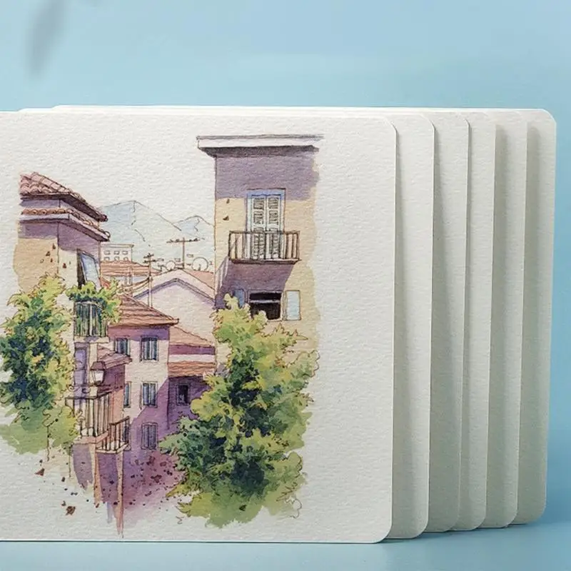  Watercolor Paper  Resistant to Yellowing 300GSM Cold-Pressed Textured Paper