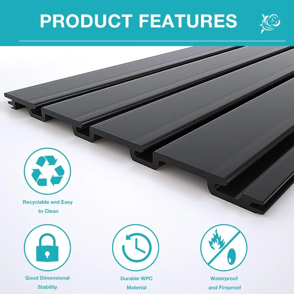 Wandaufbewahrungssysteme mit Lamellenwand-Panel, 4 x 8 Fuß Lamellenverkleidung, Garagen-Organizer, robustes, montiertes PVC-Gestell