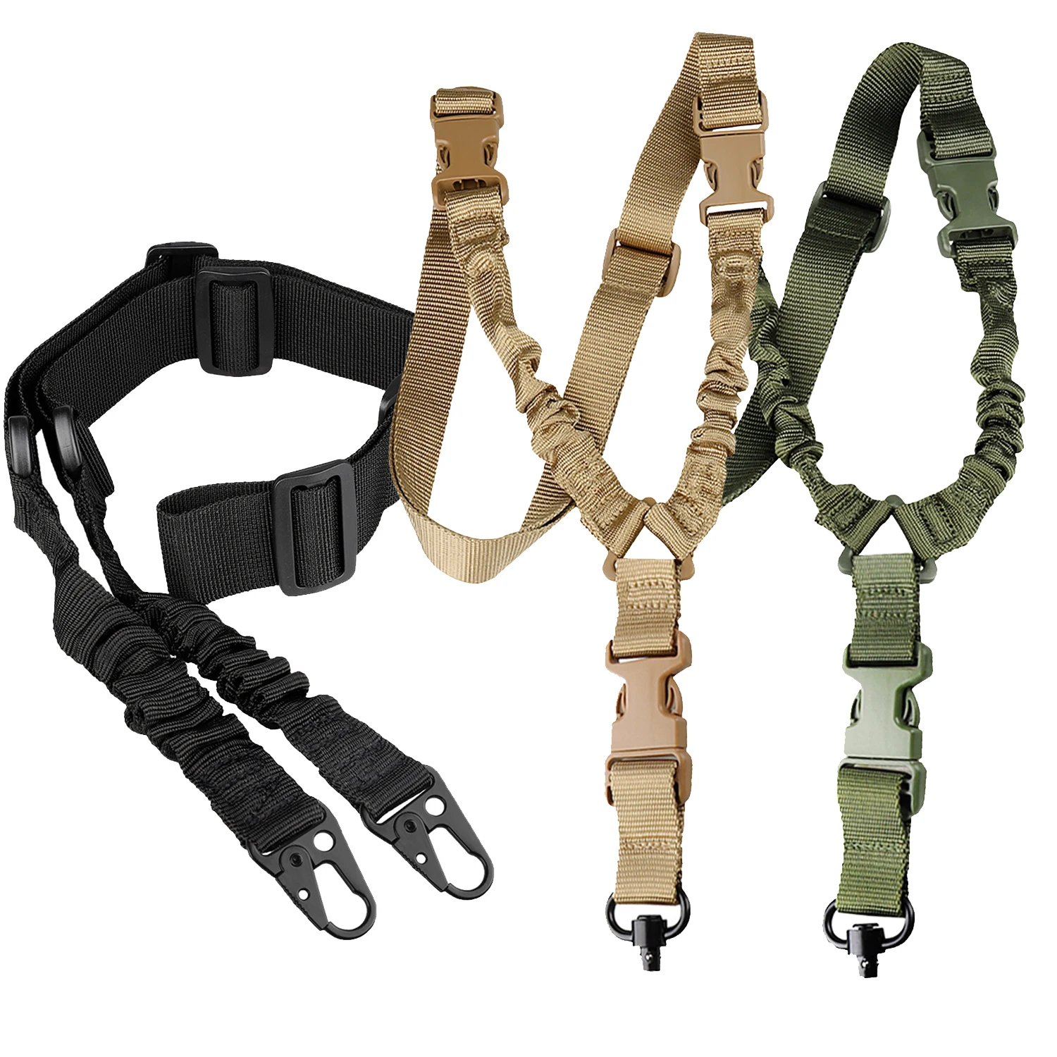 Shot Gun Belt Hunting Accessories Tactical Gear Tactical Single Point Gun Sling Shoulder Strap Rifle Rope Belt QD Metal Buckle