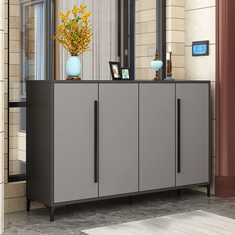 All aluminum alloy sunscreen waterproof outdoor shoe cabinet shoe rack household foyer cabinet free installation