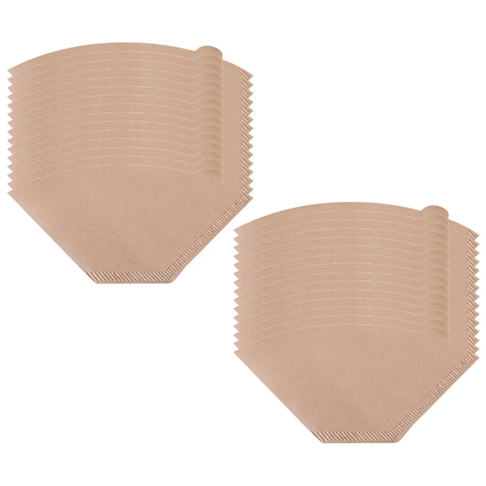 

100 Pcs Coffee Filter Paper Unbleached Fine Smooth Disposable Filters for Espresso Cones Small Size Easy Storage