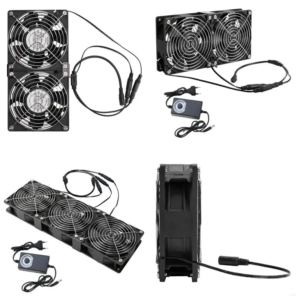 

C90F Powerful 12038 Cooling Fan 110V AC High 200CFM for Computer Case and Printer Ventilation