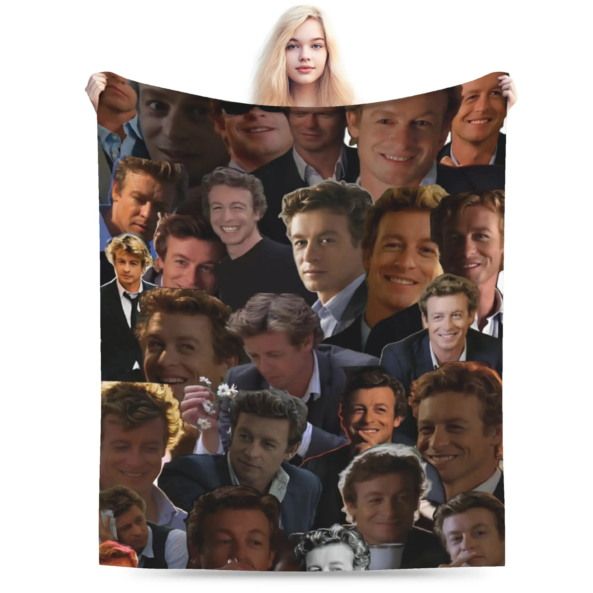 Super Soft The Mentalists Throw Blanket Premium Flannel Fleece Lightweight  Bed Blanket Cozy Fluffy Bedspread All Season Use