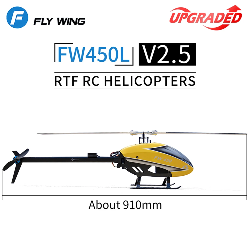 Fly Wing FW450L V2.5 RC Helicopters for RTF FBL 3D GPS APP Automatic Return w/H1 Flight System 6CH Christmas Presents