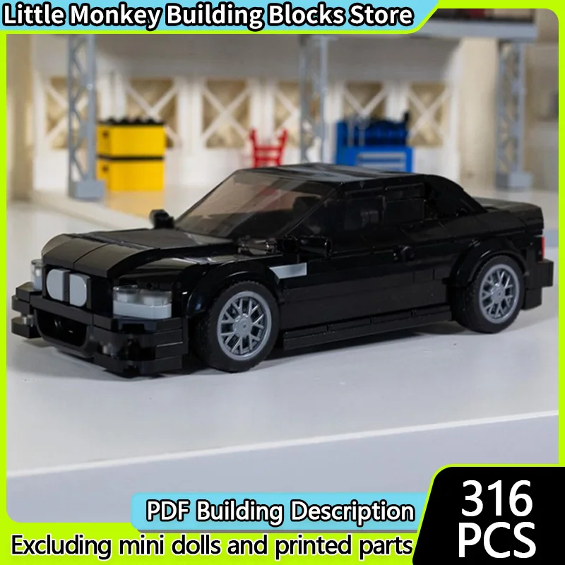 

Speed Racing Car Model MOC Building Bricks E46 M3 Top Tier Sports Car Modular Technology Children Holiday Gifts Assemble Toys