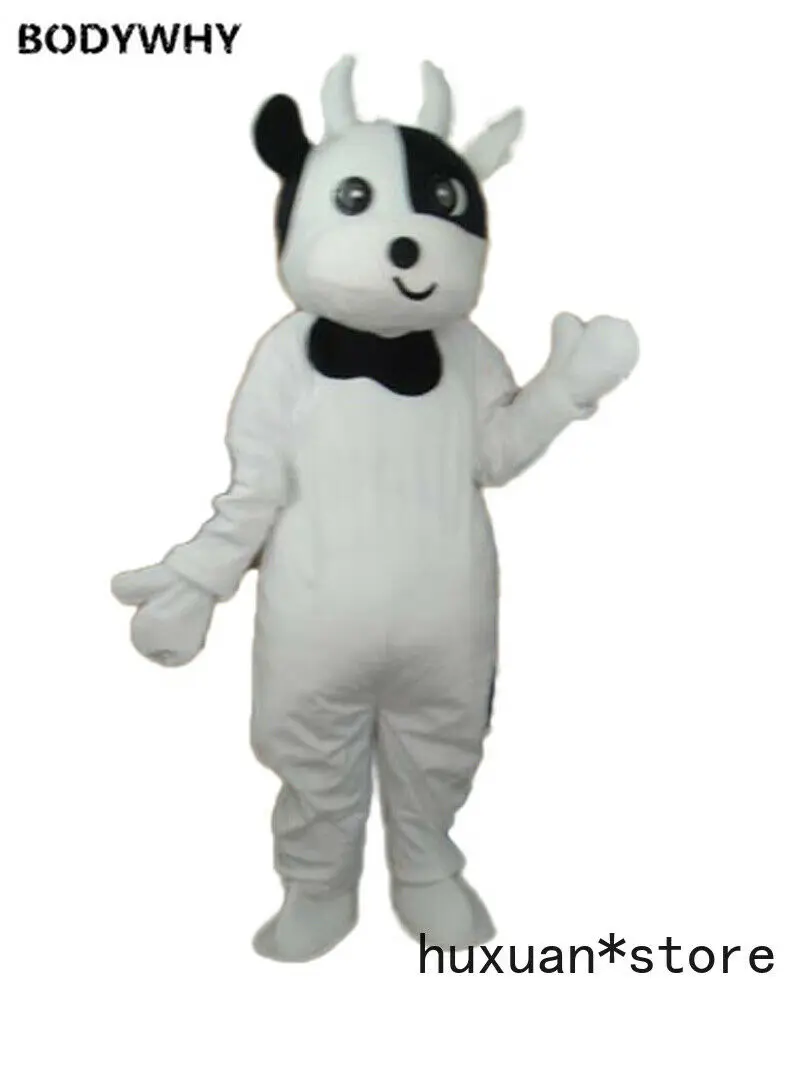 Nieuwe Volwassen Pasen Koe Mascotte Kostuum Halloween Kerst Jurk Full Body Props Outfit Mascotte Kostuum