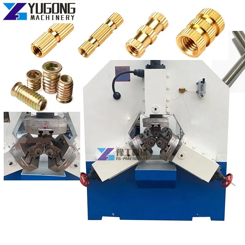 High Quality Pip Threads Rolling Machine / 3 Axis Threads Machine for Making Threads on Nuts Factory Price