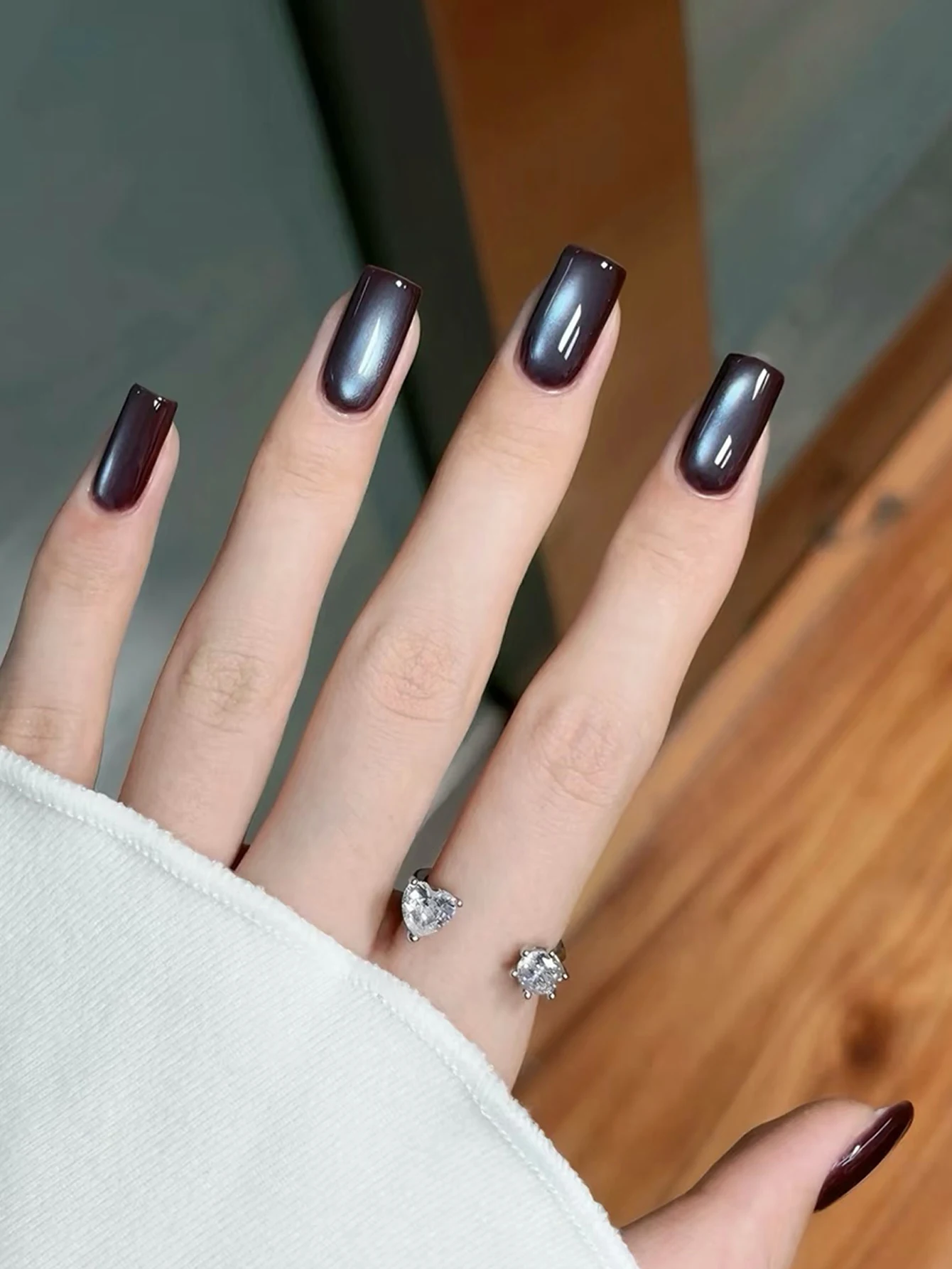 TC 10 ml bruin blauw kat ogen gel nagellak 2025 populaire sprankelende chocolade blauw licht glazen kraal nail art nagelbenodigdheden