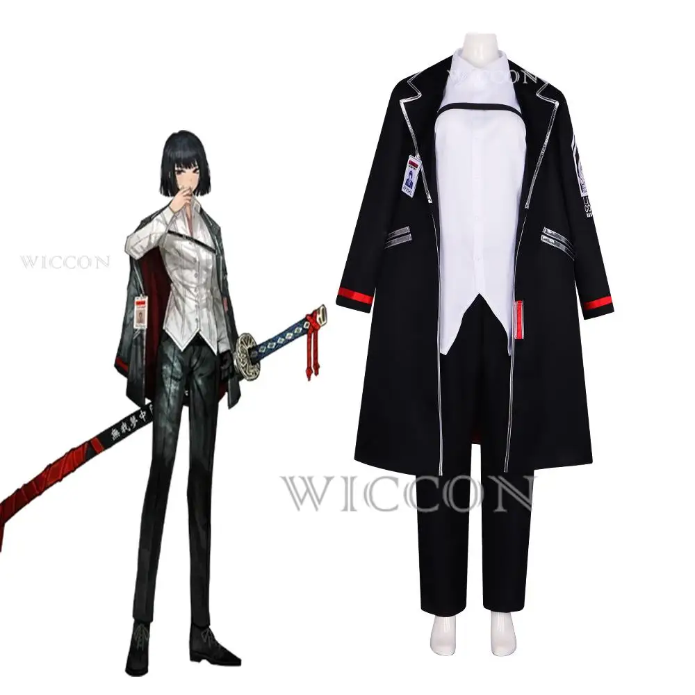 Game Limbus Company Ryōshū Cosplay Costume for Women Black Uniform Suit Halloween Carnival Party Comic Con Battle Outfits Show