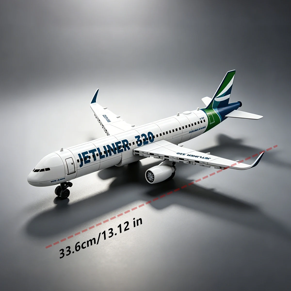 Home Decor Display Aviation Jetliner A320 Airplane Building Blocks Commercial Aircraft Model Kit Construction Toy Gift Set view 5