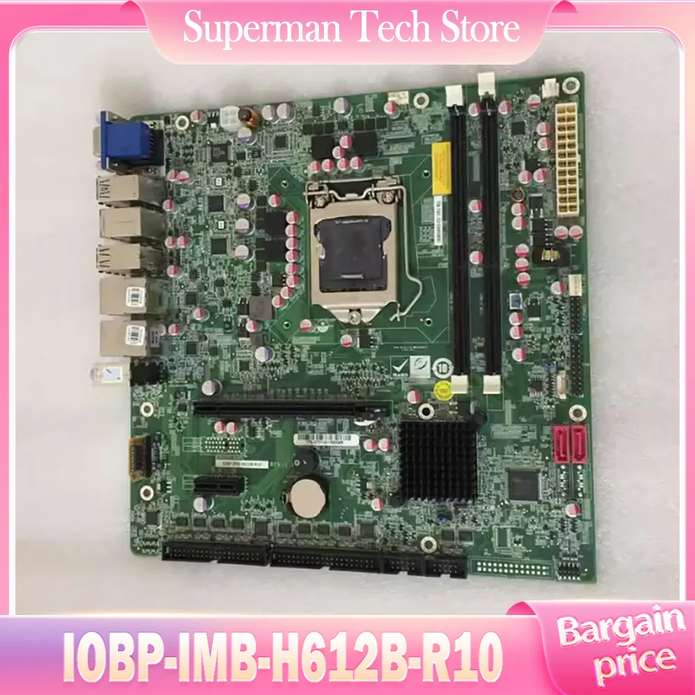 For IEI IOBP-IMB-H612B-R10 Industrial Control Motherboard With Dual VGA Ports