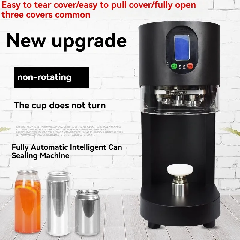 110/220V Commercial Milk Tea Shop Beer Can Sealing Machine Fully Automatic Packaging Machine Aluminum Can Sealing Machine