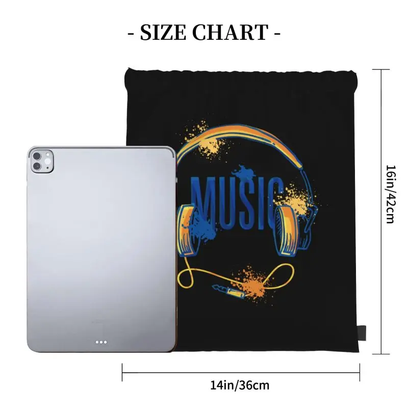 Music Lovers Songs Singer Guitarist Bands Geeks Drums Drawstring Bags Gym Bag Backpack Gymnast Bag