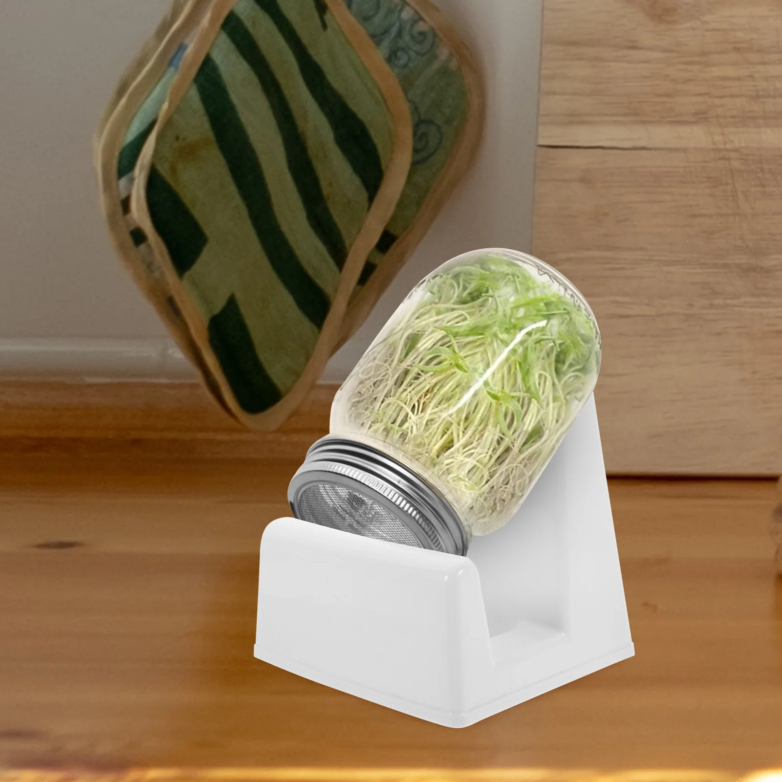 2 stücke Sprießen Stehen Für Mason Gläser Kunststoff Anlage Wachsenden Rack Wiederverwendbare Lagerung Halter Jar Stehen Halterung Desktop Sprießen