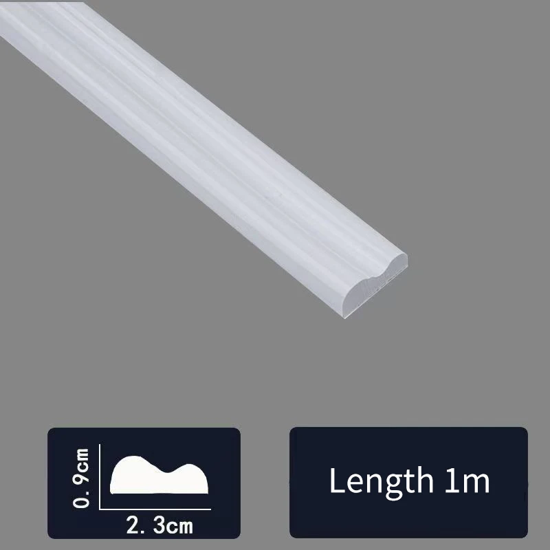 23mm*100cm Elegant PVC Self-Adhesive Decorative Strip - Soft & Flexible, Easy to Install, Slender Surface; Suitable for Walls