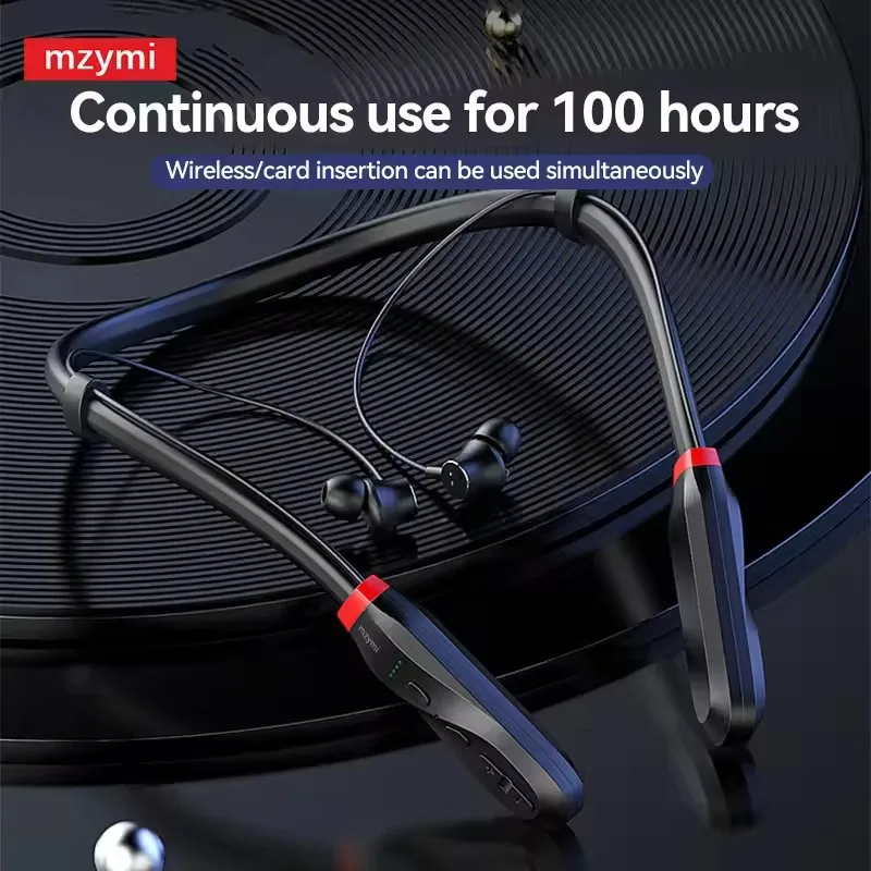 mzymi i35 Neckband Earbuds Bluetooth In Ear Wireless Earphones 9D Sound Sport Headset Waterproof Headphones for XIAOMI With Mic