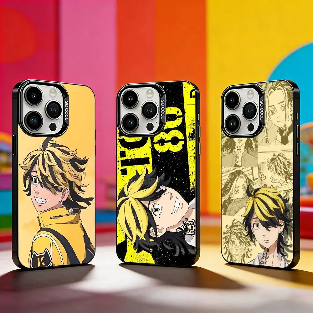 

K-Kazutora Hanemiya Phone Case For iPhone 17,16,15,14,13,12,11 Plus,Pro Max,XS,Colored silver phone case