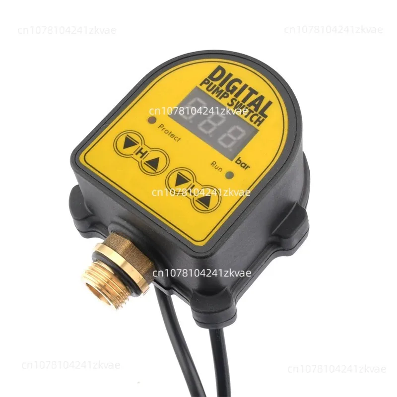 Auto Digital Pressure Controller Switch 0-10 Bar 1/2'' Interface 220V For Water Pump Hydraulic Pressure Controller ON/OFF Switch