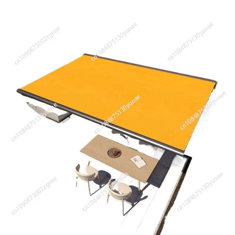 Automatic Awning Outdoor Cassette Foldable Awning Sun Shades Outdoor Retractable Awning Garden Buildings