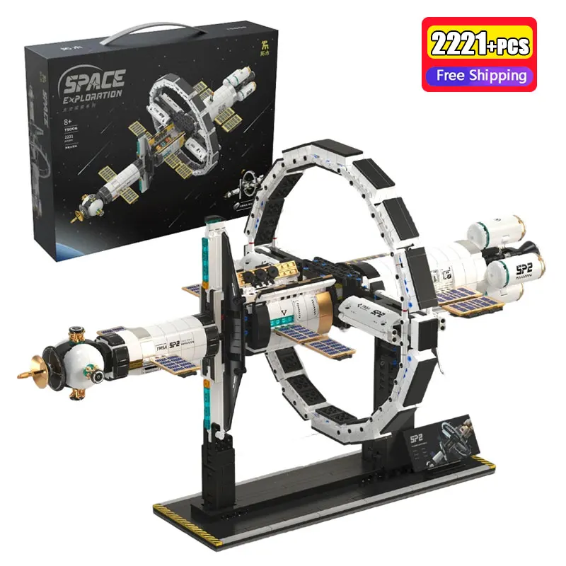 

2221Pcs Space Exploration Building Blocks Creative Electric International Space Station Bricks Ideas Toys for Kids Adults Gifts