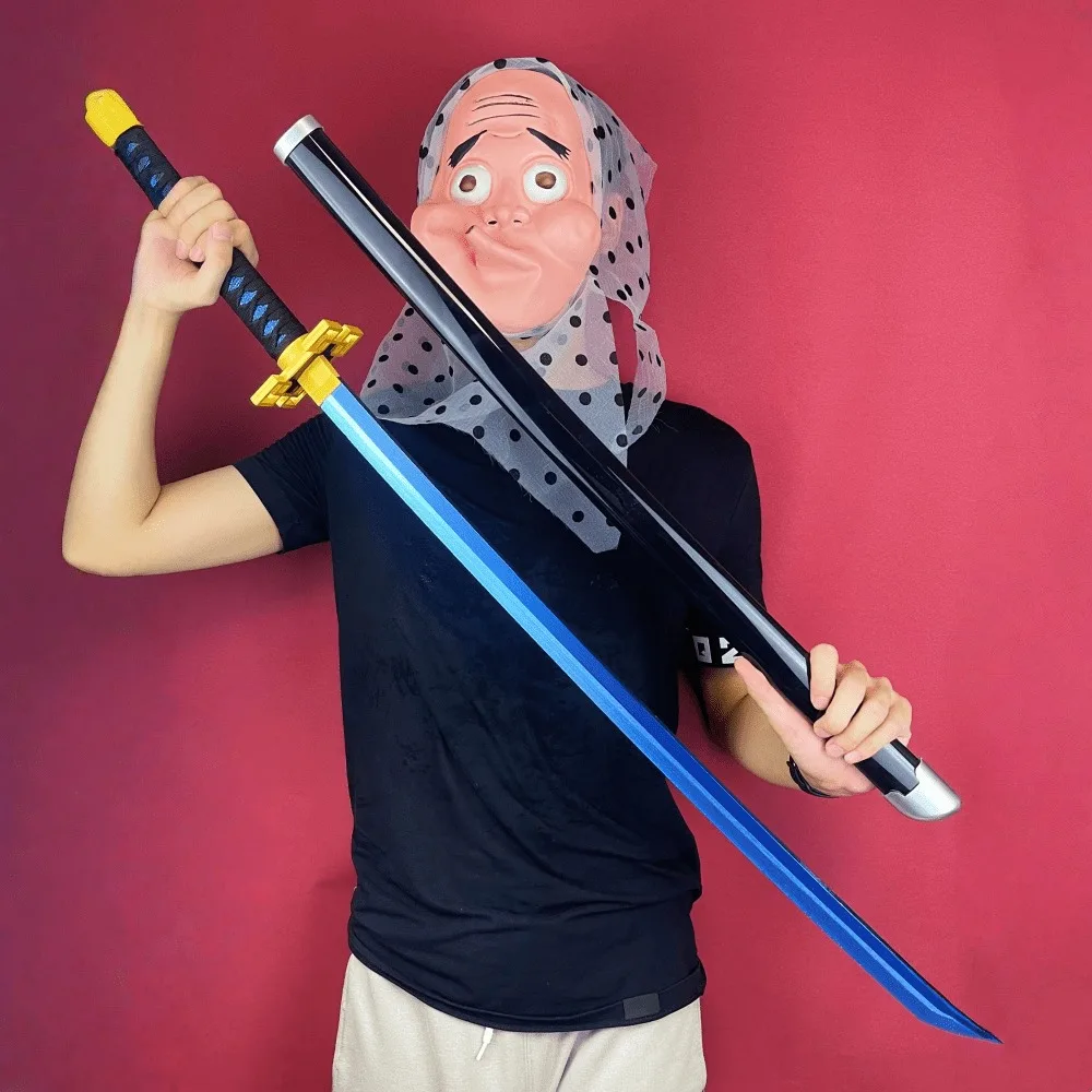104cm Demon Slayer Tokito Muichiro Katana Kimetsu No Yaiba Anime Sword Real Size Japanese Katana Cosplay Prop Samurai Sabre Gift