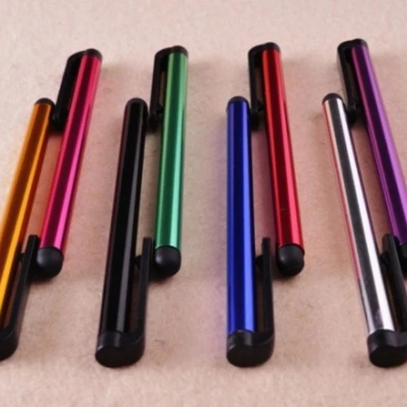 3000pcs Universal Capacitive Touch Screen Stylus Pen With Clip for iPhone iPad Samsung Tablet PC Mobile Phone Accessories