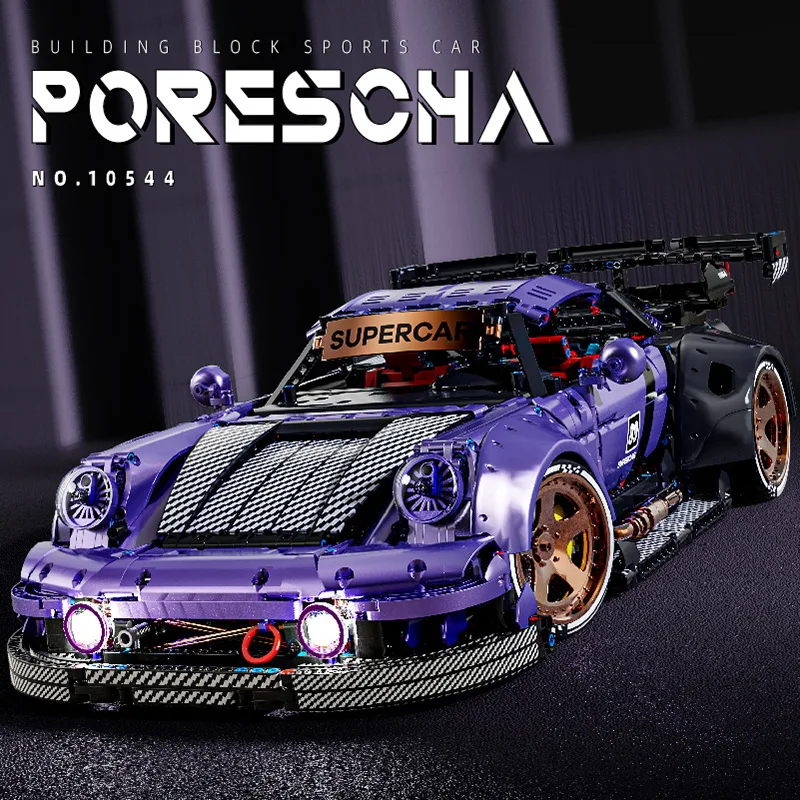K-box 10544 1:8 sports car high-difficulty ultraviolet craft model remote control racing toy building blocks made of plastic