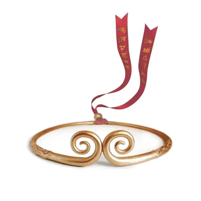 أسود أسطورة Wukong Qi Tian Da Sheng تأثيري أغطية الرأس 30 سنتيمتر Ru Yi الذهب هوب عصا جميع المعادن الحرفية حلية لعبة الطرفية #2