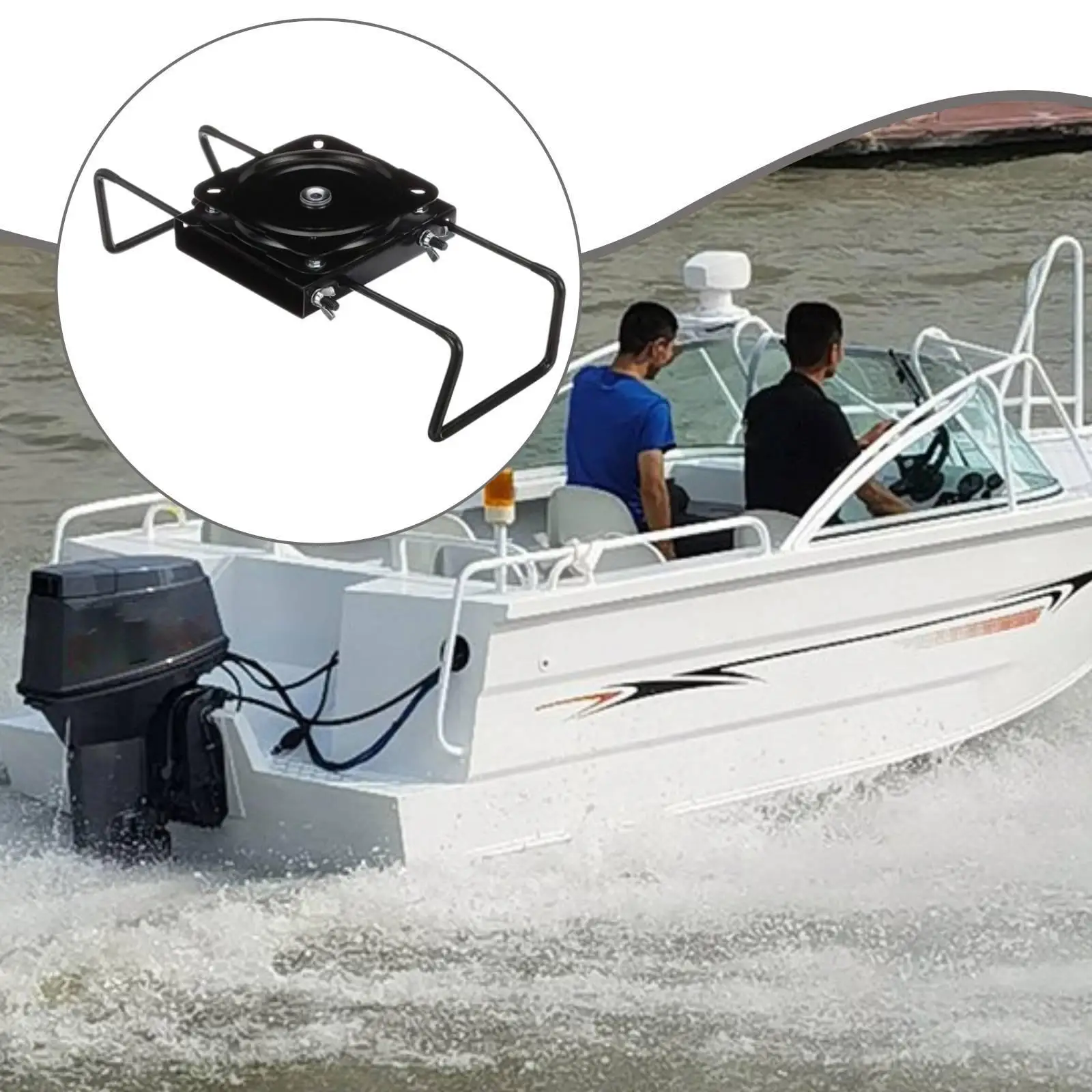 Boat Seat Base Mount Iron Construction Rotatable Pedestal Chair Hardware for Fishing Boat Platform Use