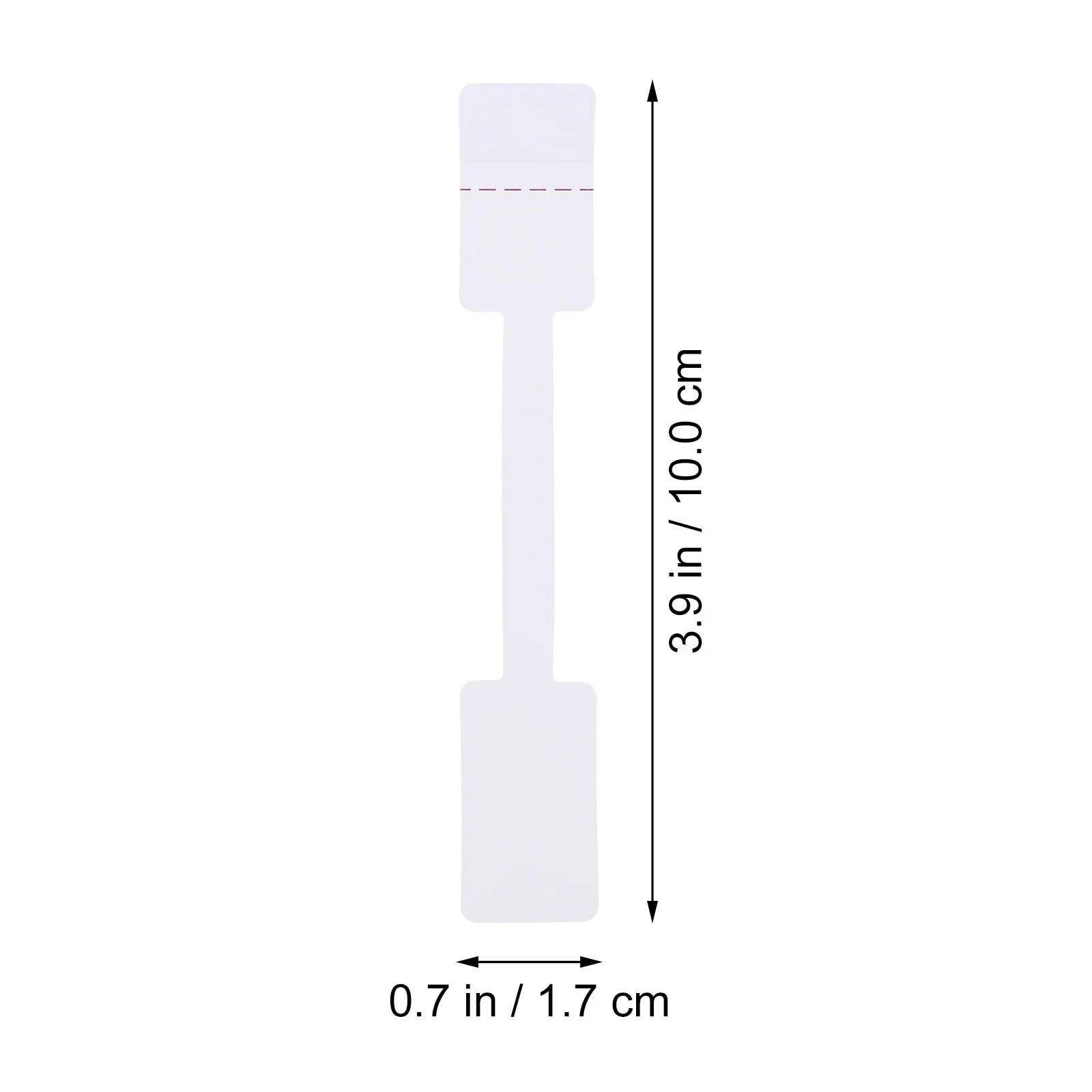 200Pcs Ring Price Tags Square Paper Labels Premium Quality Adhesive Stickers for Jewelry Display Name Card Labeling Use