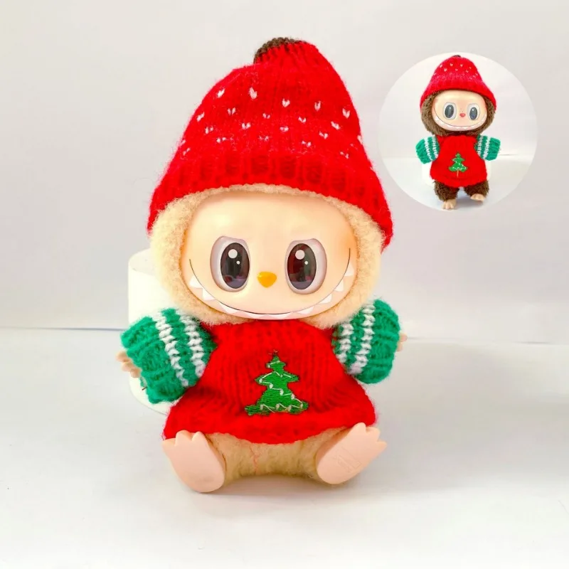 ラブブー服：クリスマス鹿セット（赤いお祝い衣装）V1/V2/V3用 - ラブブー服ホリデーギフトクリスマスセット