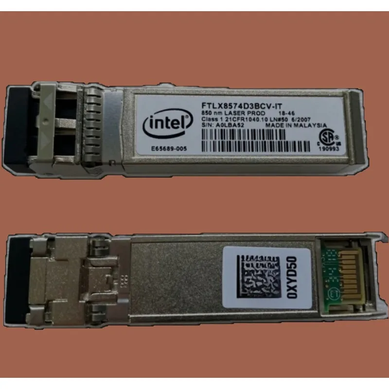 Parts for Intel Intel Mega Multi-mode Optical Module FTLX8574D3BCV-IT E65689 005 network interface card module