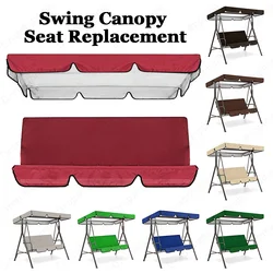 1 Set Swing Seat Cover Canopy Replacement Waterproof Garden Courtyard Outdoor Swing ChairAwning Cover Swing Top Cover Sun Shade