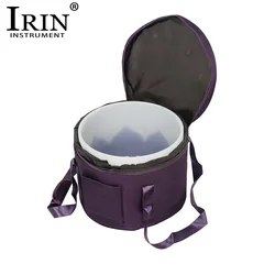 IRIN 14 Inches Crystal Bowl Bag Purple Singing Bowl Handbag Portable Crystal Bowls Case Bag Percussion Instrument Accessories