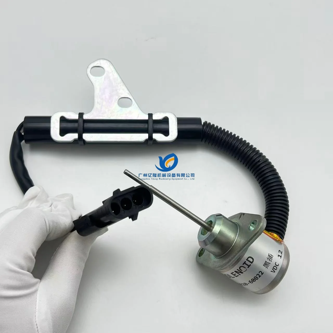 12V Fuel Shutoff Solenoid 1G820-60022 Stop Solenoid for Kubota D722 D902 D1005 D1105 V1505 V2203 Engine