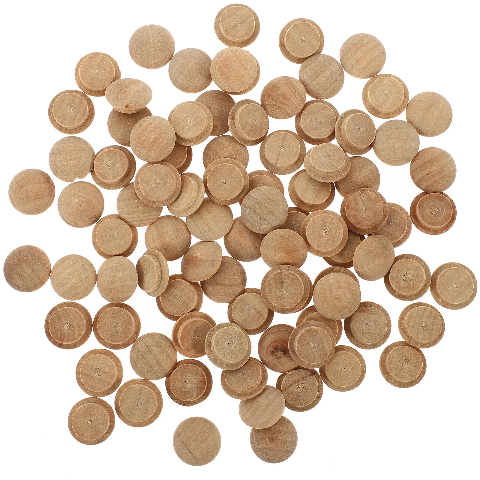 Bouchons de trou en bois dur pour escalier, 100 pièces, pour meubles, armoire, boutons, remplacement, bouchon rond en bois, outil de réparation de bricolage