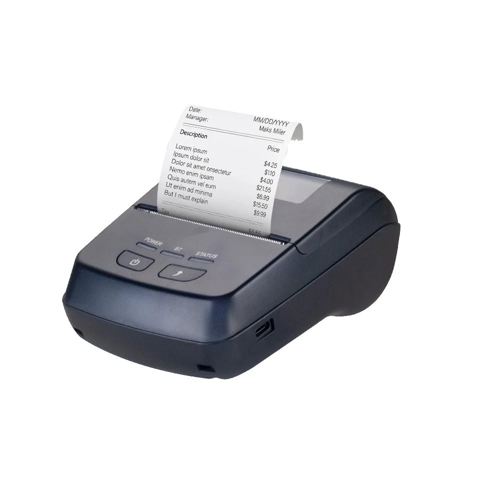 Mini Portable 58MM Thermal Receipt Printer XP-P501A Interface Compatible With IOS Android And USB Stock Product