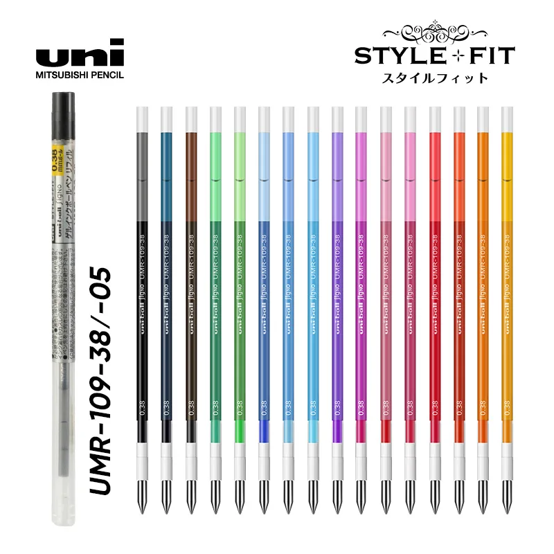 

8 Stationery Japan UNI Neutral Color Kawaii Cute Refill 0.5 STYLE FIT Series Press UMR-109-05 Office Accessories School Supplies